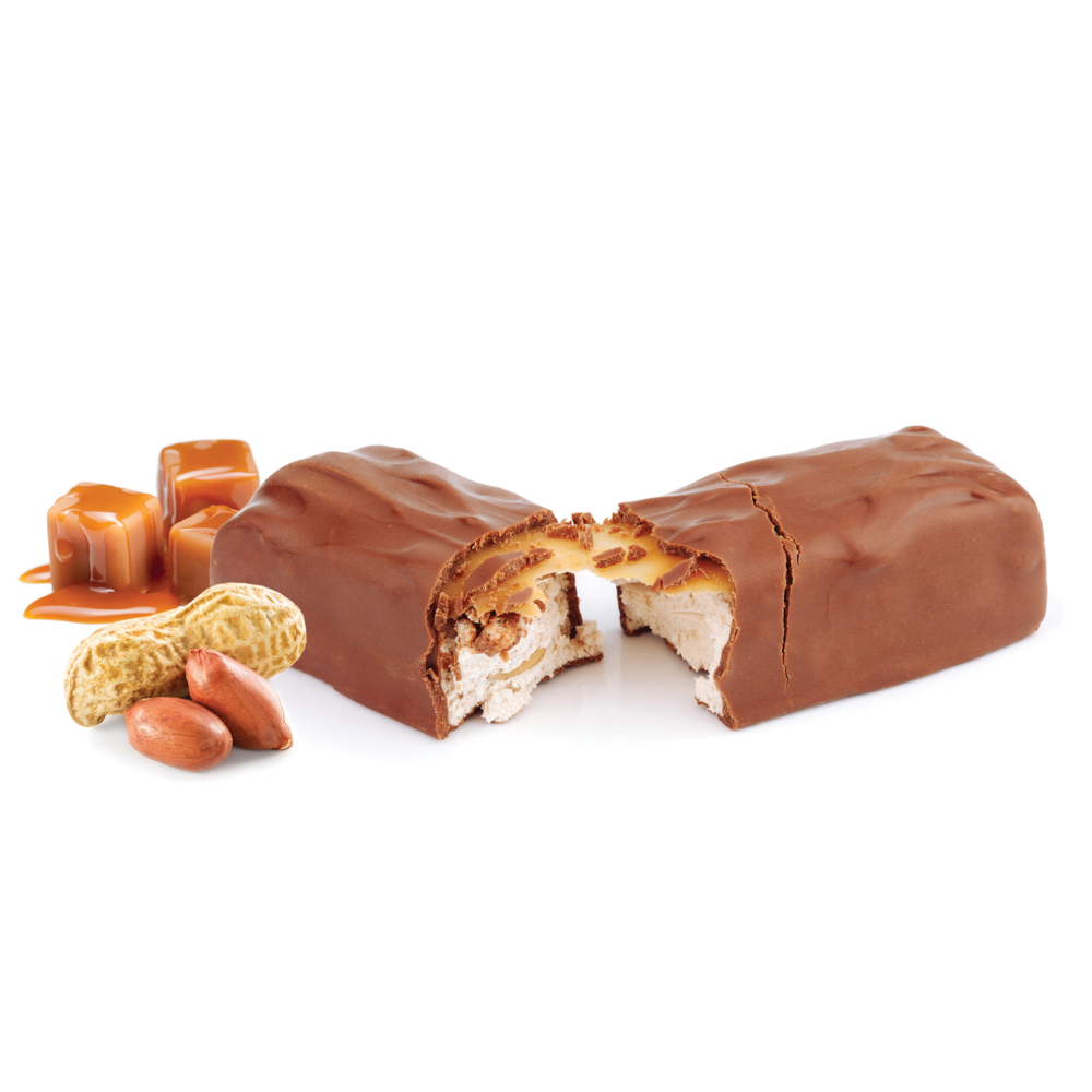 Karamelovo-arašidová chrumkavá tyčinka v mliečnej čokoláde
