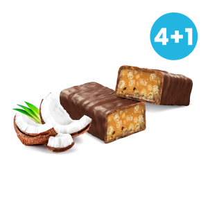 Kokosové tyčinky v mliečnej čokoláde 4+1 ZADARMO